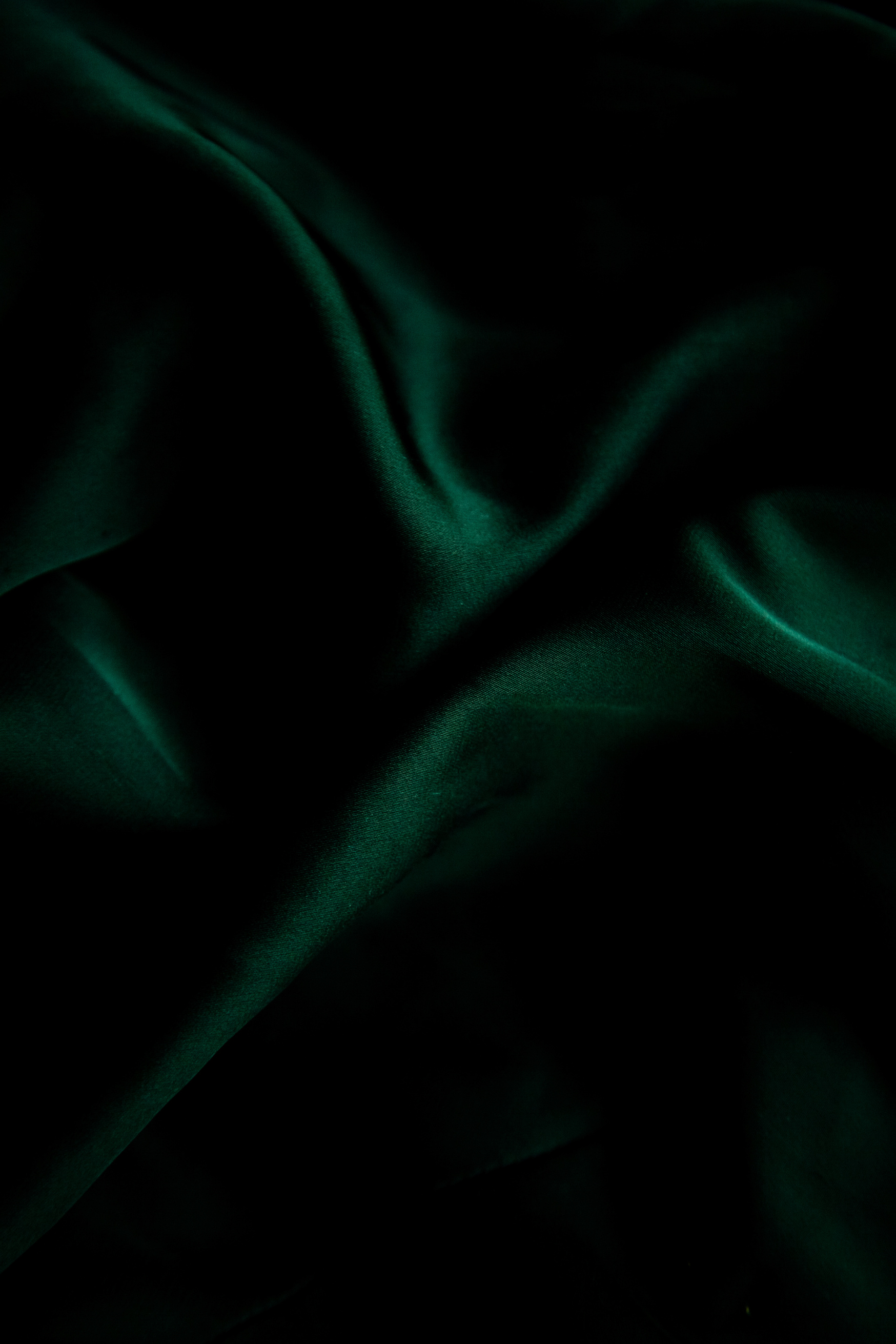 green silk background fabric texture dark